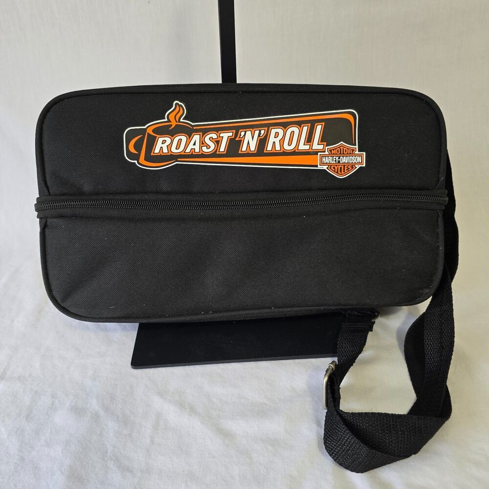 Harley Davidson Roast 'N' Roll Travel Bag Kit for Hot or Cold Beverages New